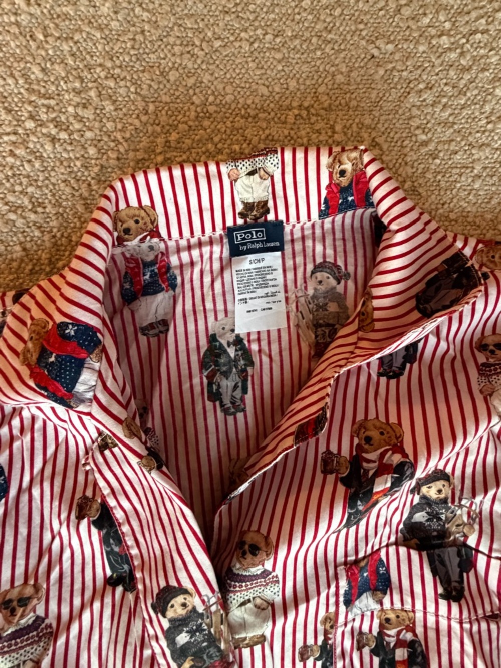 Polo Ralph Lauren Polo Bear Cotton Sateen Pajama Set - Picture 2 of 9